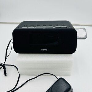 iHome Apple Watch Charging Dock Clock Radio iWBT5 Black WORKS